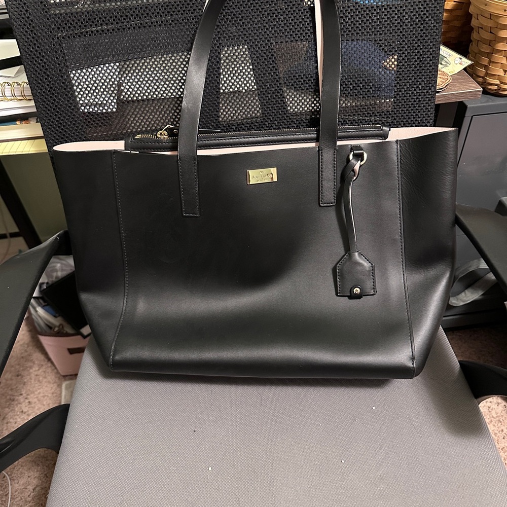 Kate Spade Black Leather Tote